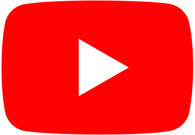 Logótipo vermelho do YouTube sobre fundo branco.
